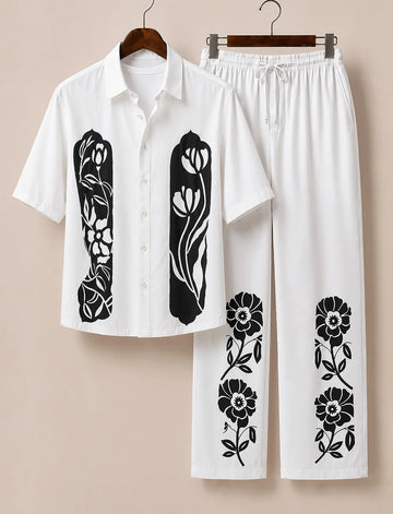Men's Floral Art Co-Ord Set