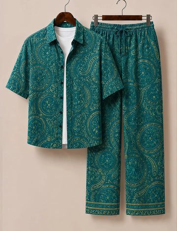 Men's Classic Paisley Designer Co-Ord Set