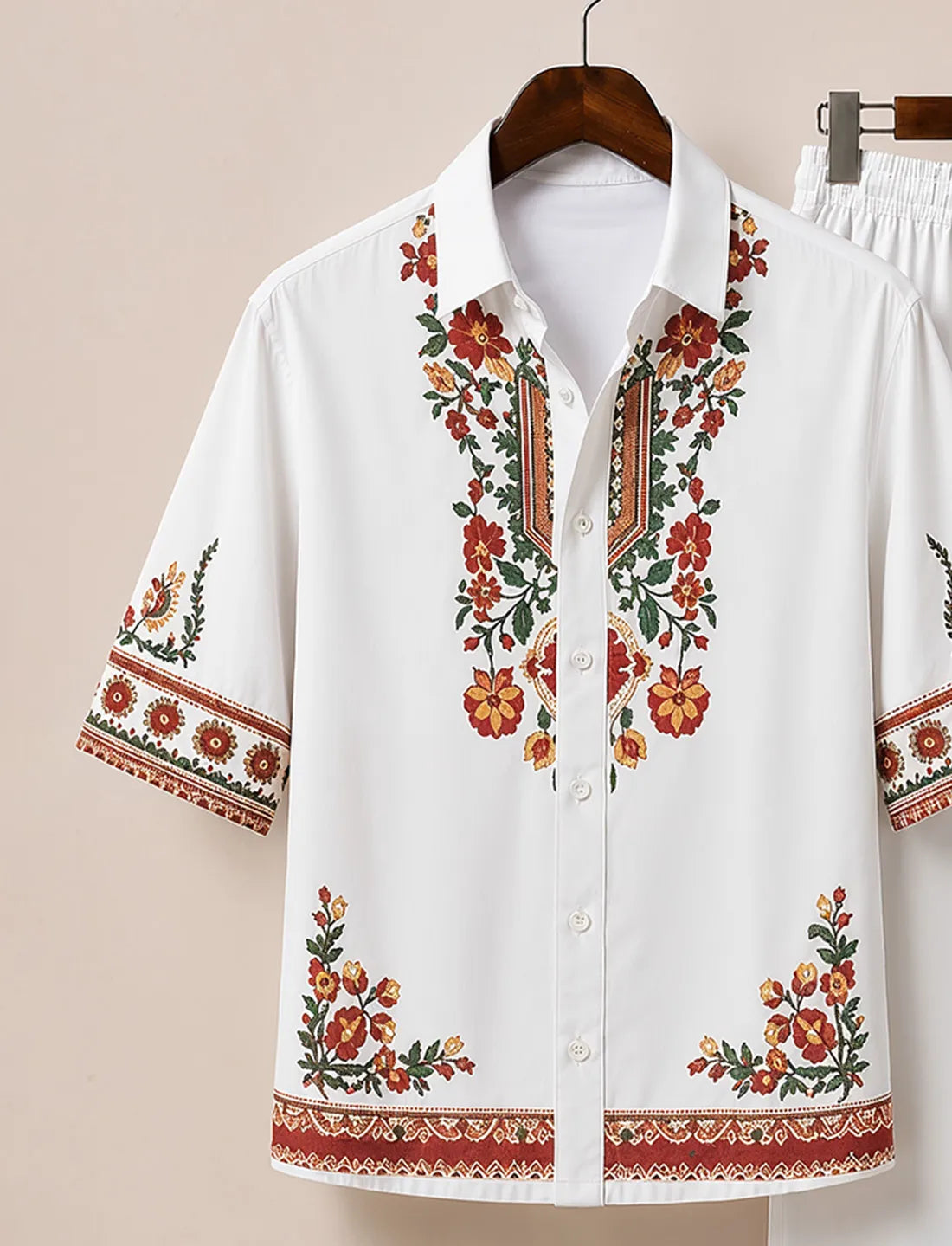Men's Folk Art Floral Co-Ord Set