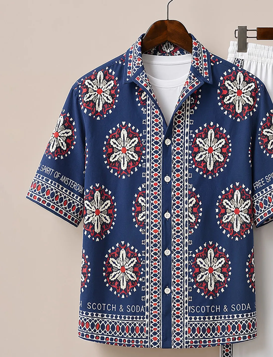 Men's Royal Medallion Designer Co-Ord Set