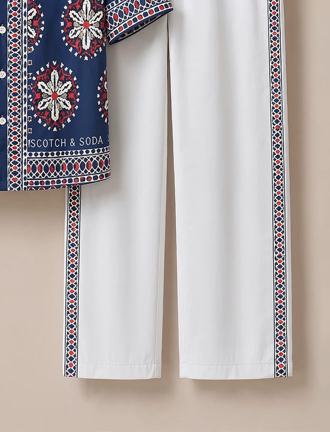 Men's Royal Medallion Designer Co-Ord Set