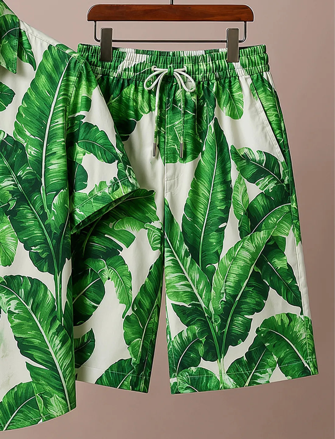 Men's Green Palm Paradise Co-Ord Set